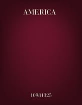 America SATB choral sheet music cover